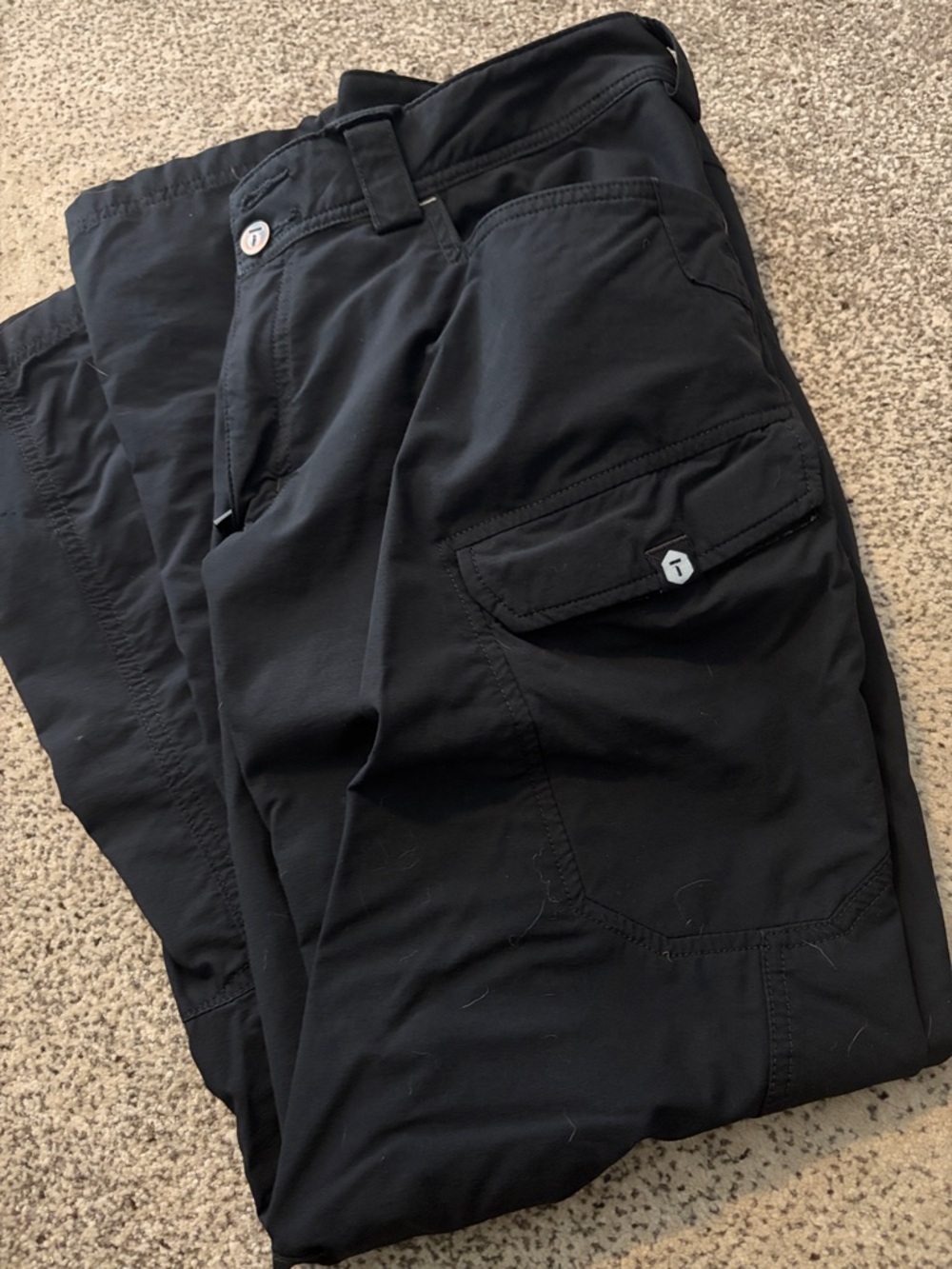 Men's Black Cargo Pants with Utility Pockets